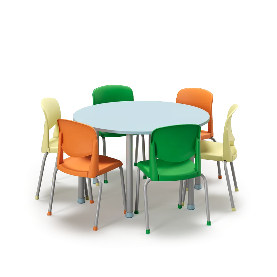 Conjunto Refeitrio Redondo 6 Lugares